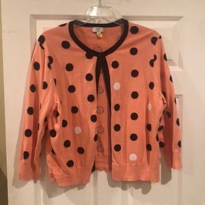 Pink Polka Dotted Cardigan